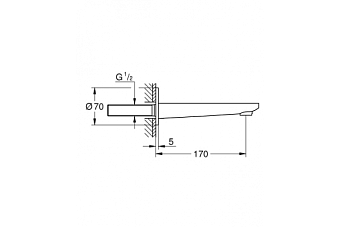 Излив GROHE 13383001