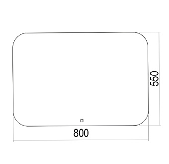 Зеркало Azario Паллада LED-00002243 55х80см с подсветкой