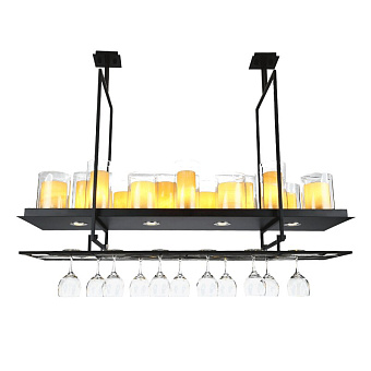 Люстра потолочная ImperiumLOFT Shelf and Candle 154976-60Вт 12 лампочек E27