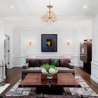 Люстра потолочная Eurosvet Collana 10096/5 золото/прозрачный хрусталь Strotskis 60Вт 5 лампочек E14