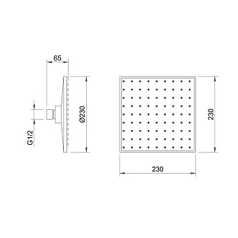 Душевая система BERGES NARDIS 2S BLACK 71002 чёрный матовый