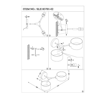 Светильник настенный Evoluce GIMENTO SLE183701-02 60Вт E14