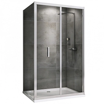 Угловое ограждение Abber Sonnenstrand AG07110-S100 195х100см стекло прозрачное