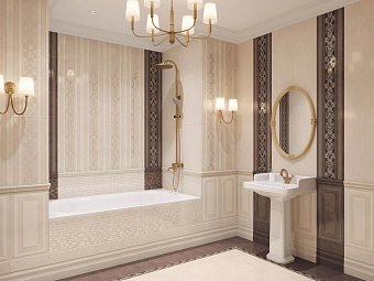 Бордюр KERAMA MARAZZI BLC014R Багет коричневый обрезной 30х5см 0,195кв.м.