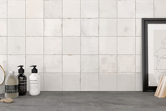 Настенная плитка WOW Mestisaje 111353 Mestizaje Zellige Decor White 12,5х12,5см 0,422кв.м. глянцевая