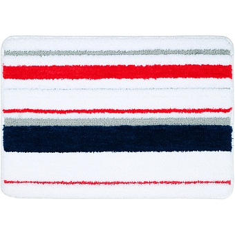 Коврик для ванной FIXSEN Tomy FX-5010R 45х65см Белый/красный