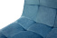 Кухонный стул AERO 45х52х87см велюр/сталь Light Blue