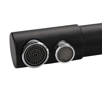 Смеситель для кухни Maxonor MN4352-7 поворотный излив чёрный