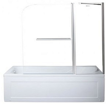Стеклянная шторка на ванну AQUANET SG-1200 209412 150х120см