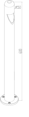 Светильник ландшафтный Maytoni Hagen O423FL-L5GF 5Вт IP65 LED графит
