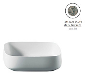 Раковина накладная ArtCeram Cognac COL008 88 00 55х35см