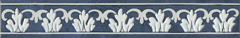 Бордюр KERAMA MARAZZI Алмаш DC\A34\SG9174 синий 4,9х30см 0,015кв.м.