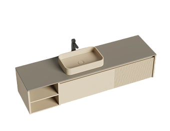 Тумба под раковину подвесная SALINI DOMINO 27D118IN 180х50х40см