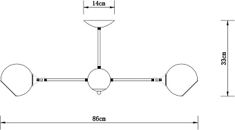 Люстра потолочная Arte Lamp LAGOS A2708PL-8BK 60Вт 8 лампочек E27