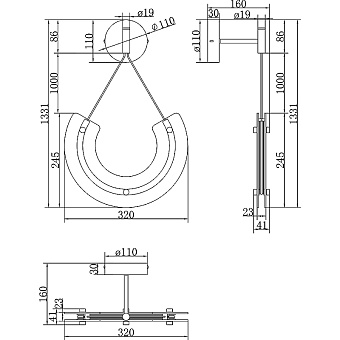 Бра Maytoni Maya P091WL-L18G3K 10Вт LED