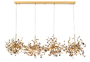 Люстра подвесная CRYSTAL LUX GARDEN GARDEN SP3х4 L1600 GOLD 128Вт 16 лампочек G9/LED