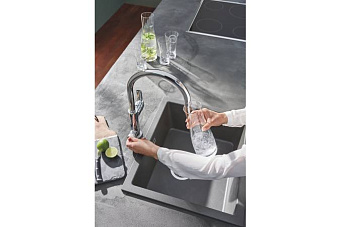 Смеситель для кухни GROHE Blue Pure Eurosmart 119708 высокий излив хром