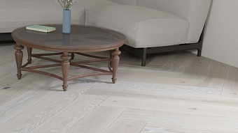 Паркетная доска Polarwood Herringbone дуб ALASKA 1019ACHB8ALAS124 600х100х14мм 1,08кв.м-полосная
