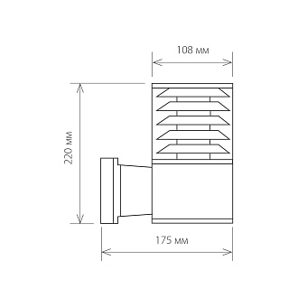 Светильник ландшафтный Elektrostandard Strada a032622 1408 60Вт IP54 E27 чёрный
