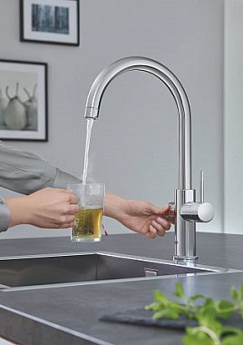 Смеситель для кухни GROHE Red II Duo 30079001 высокий излив хром