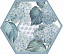 Декор KERAMA MARAZZI Аньет HGD\A298\24001 синий 20х23,1см 0,046кв.м.