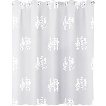 Шторка для ванной WASSERKRAFT Ohre 200х200см серый