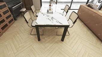 Ламинат Alpine Floor HERRINGBONE 12 Тоскана LF105-05 600х101х12мм 34 класс 1,32кв.м