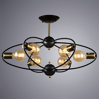 Люстра потолочная Arte Lamp GLASGOW A1963PL-6BK 40Вт 6 лампочек E27