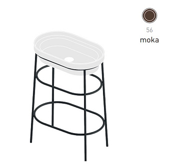 Консоль под раковину ArtCeram Fuori Scala ACA055 56 moka