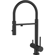 Смеситель для кухни IDDIS Ace ACEBLFFi05 поворотный излив чёрный матовый