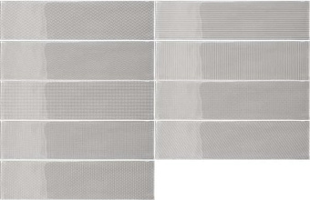 Настенная плитка WOW Gradient 109166 Decor Greige Gloss 7,5х30см 0,444кв.м. глянцевая