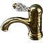 Смеситель для раковины Boheme Crystal 281-CRST золотой