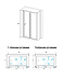 Угловое ограждение RGW Classic 040941757-011 CL-41 185х70см стекло прозрачное