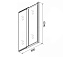 Стеклянная шторка на ванну Azario Merrit AZ-NF6122 800 140х80см