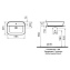 Раковина на столешницу VITRA Geo 7426B003-0001 59,5х17см
