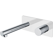 Смеситель для раковины Boheme Stick 125-WCR белый/хром