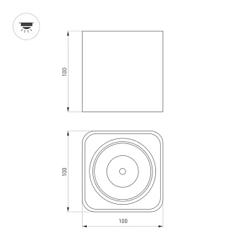 Светильник точечный накладной Arlight SP-Cubus 036048 8Вт LED