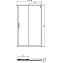 Душевая дверь IDEAL STANDARD CONNECT 2 K9264V3 195х120см стекло прозрачное