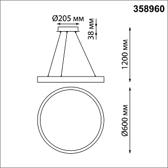 Светильник потолочный Novotech ITER 358960 50Вт LED