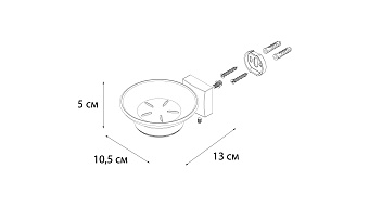 Мыльница FIXSEN KVADRO FX-61308 хром