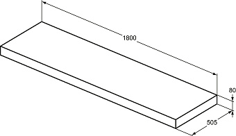 Консоль под раковину IDEAL STANDARD CONCA T3954Y1 белый