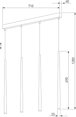 Светильник подвесной TK Lighting Piano 6422 60Вт G9
