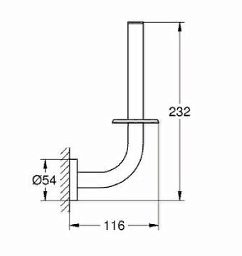 Держатель запасных рулонов GROHE Essentials 40385A01 тёмный графит глянец