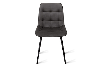 Кухонный стул AERO 47х65х87см велюр/сталь Dark Grey