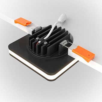 Светильник точечный встраиваемый Maytoni Phanton DL2001-L12B 11,8Вт LED