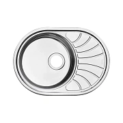 Мойка кухонная IDDIS Suno SUN65SDi77 65х46см сатин