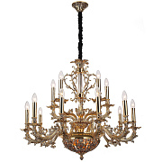 Люстра подвесная Lucia Tucci FIRENZE 1780.15.3 antique gold 720Вт 18 лампочек E14