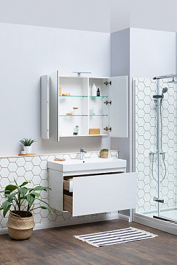 Тумба с раковиной AQUANET Йорк 212593 43,6х86х62,2см