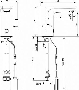 Смеситель для раковины IDEAL STANDARD CERAPLUS A6145AA хром