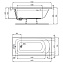 Ванна акриловая IDEAL STANDARD SIMPLICITY W004201 150х70см встраиваемая